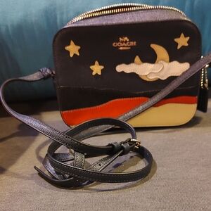 Coach Celestial Crossbody Bag Black and Red